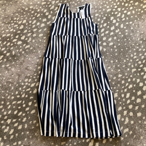 J. Crew tiered striped dress size XS NEW! - Picture 1 of 5